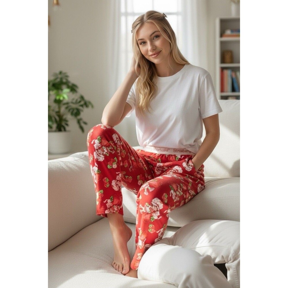 NWT STRAWBERRY SHORTCAKE JUICY BABY LOUNGE PAJAMA SLEEP PANTS WOMENS 3X (22-24)